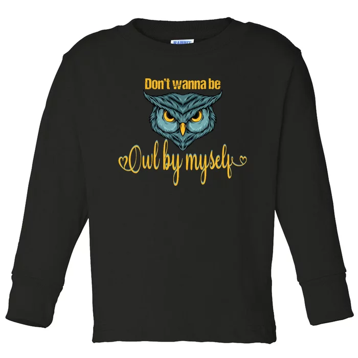 Funny Owl Puns Funny Puns Animal Puns Bird Puns Owl Face Toddler Long Sleeve Shirt