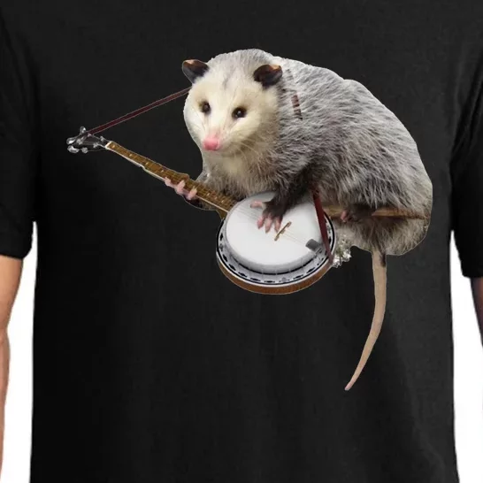 Funny Opossum Playing Banjo Pajama Set