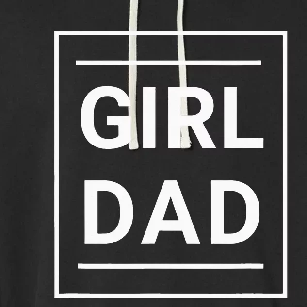 Father Of Proud New Dad Classic Funny Father's Day Garment-Dyed Fleece Hoodie