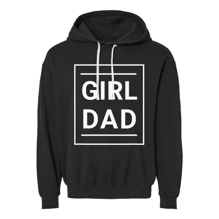 Father Of Proud New Dad Classic Funny Father's Day Garment-Dyed Fleece Hoodie