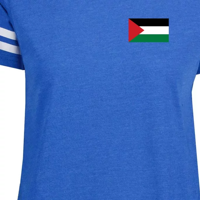 Flag Of Palestine Enza Ladies Jersey Football T-Shirt