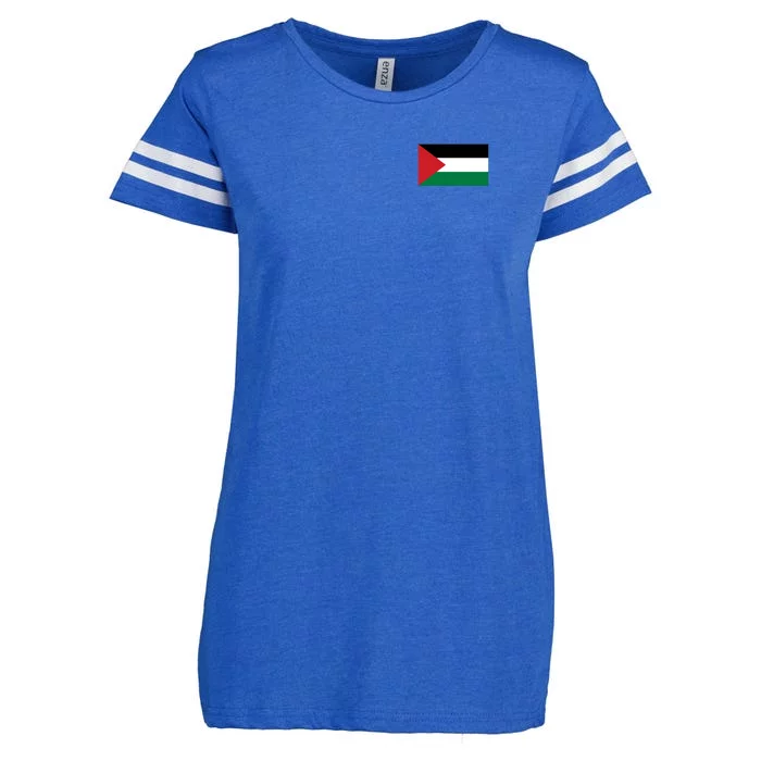 Flag Of Palestine Enza Ladies Jersey Football T-Shirt