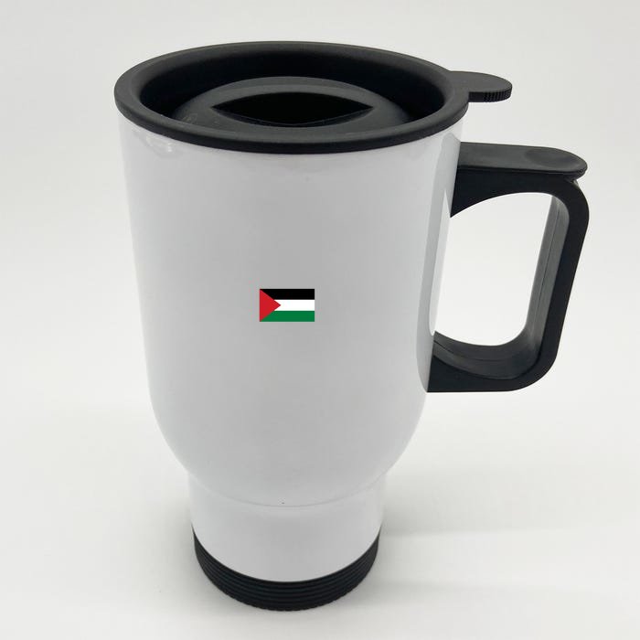 Flag Of Palestine Front & Back Stainless Steel Travel Mug