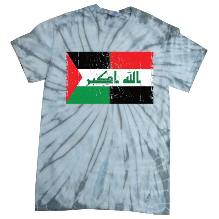 Flag Of Palestine Iraq Palestine Flag Iraq Palestine Tie-Dye T-Shirt