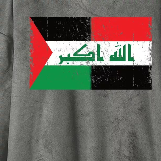 Flag Of Palestine Iraq Palestine Flag Iraq Palestine Hooded Wearable Blanket