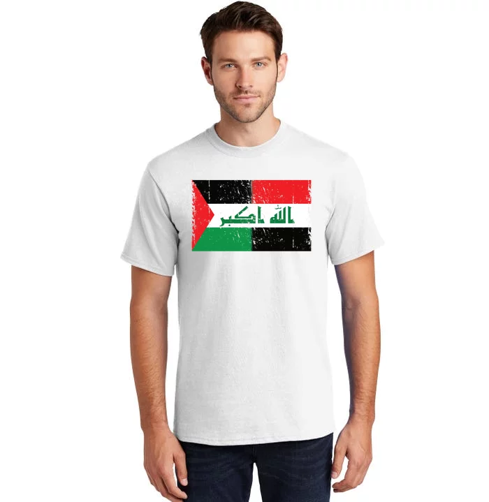 Flag Of Palestine Iraq Palestine Flag Iraq Palestine Tall T-Shirt