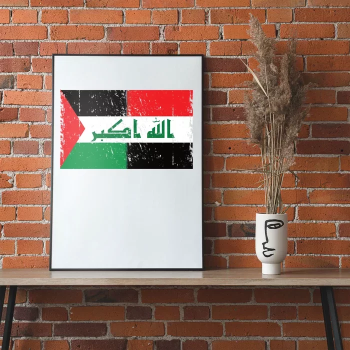 Flag Of Palestine Iraq Palestine Flag Iraq Palestine Poster