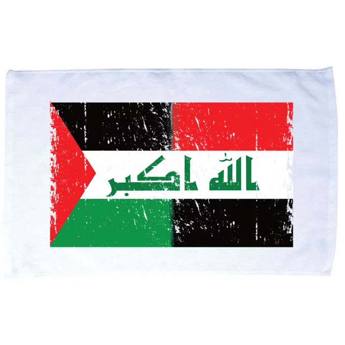 Flag Of Palestine Iraq Palestine Flag Iraq Palestine Microfiber Hand Towel