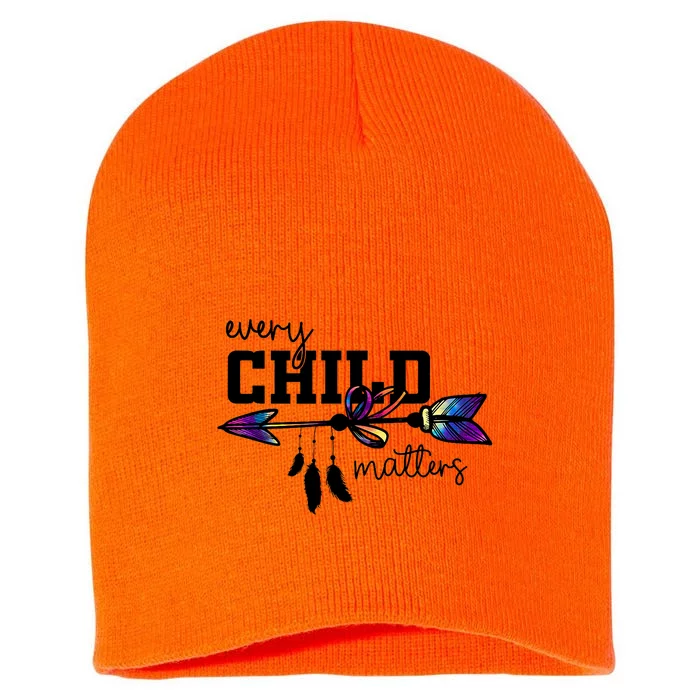 Funny Orange Quote Every Orange Day Child Kindness Matter Short Acrylic Beanie