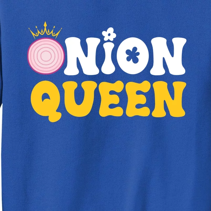 Funny Onion Queen Mom Fruit Vegetable Mother's Day Gardener Cool Gift Sweatshirt