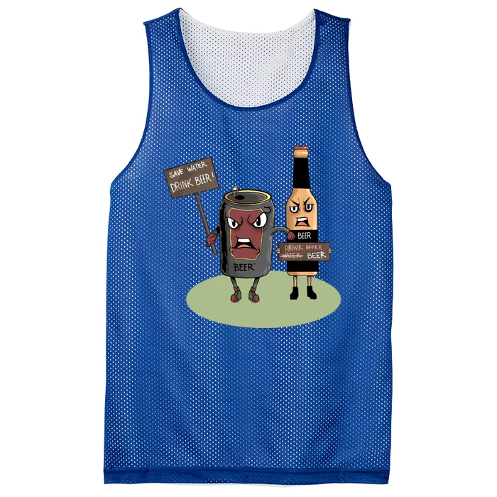 Funny Oktoberfest Quote Gift More Beer Save Water Gift Mesh Reversible Basketball Jersey Tank