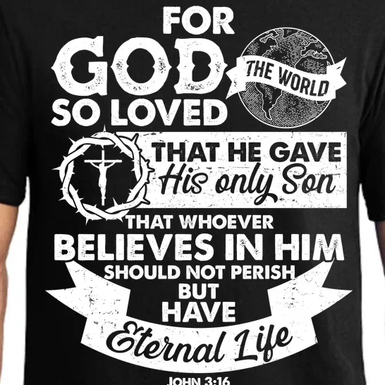 For God So Loved the World John 3:16 Pajama Set