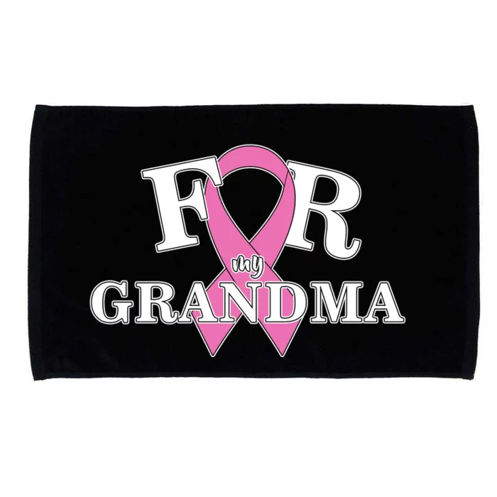 For Grandma Cancer Awareness Microfiber Hand Towel