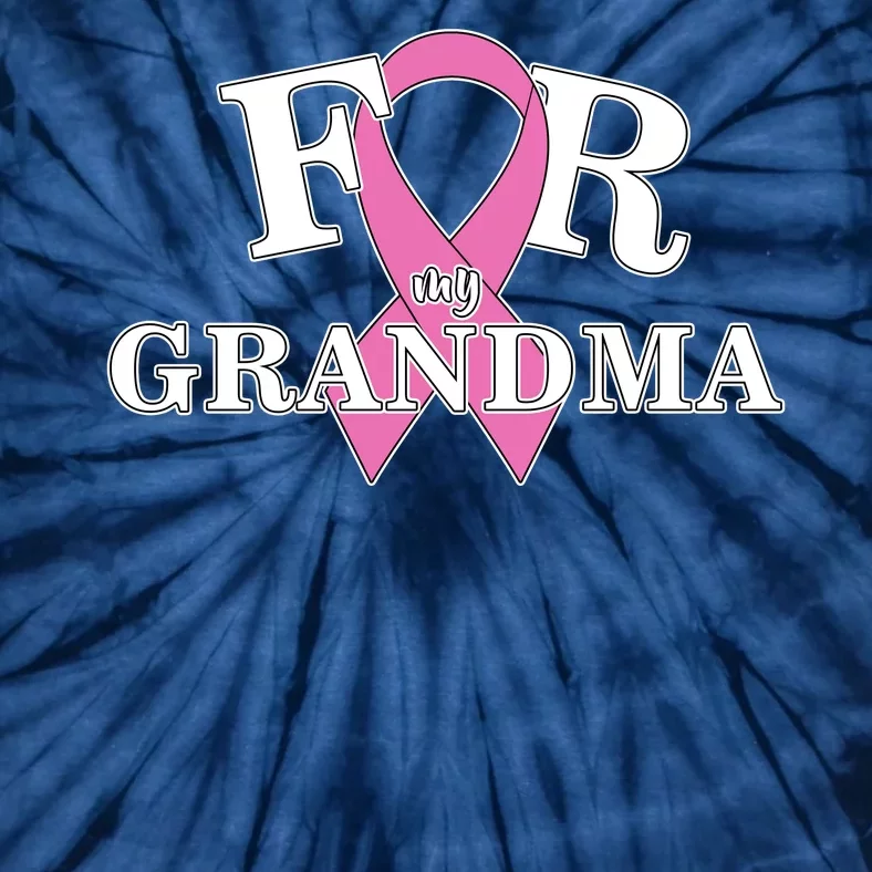 For Grandma Cancer Awareness Tie-Dye T-Shirt