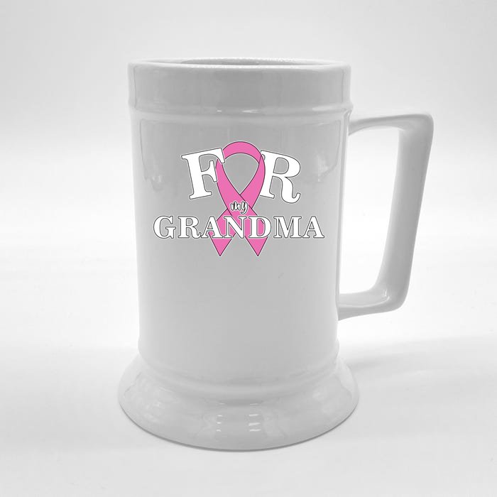 For Grandma Cancer Awareness Front & Back Beer Stein