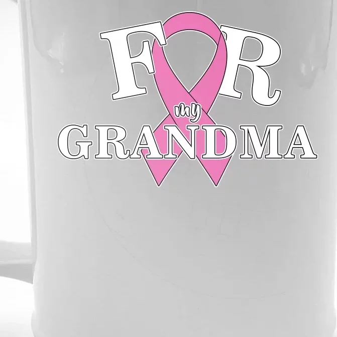 For Grandma Cancer Awareness Front & Back Beer Stein