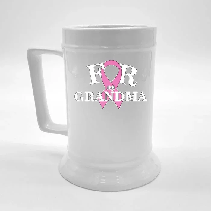 For Grandma Cancer Awareness Front & Back Beer Stein