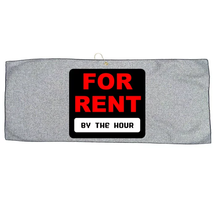 For Rent By The Hour Large Microfiber Waffle Golf Towel