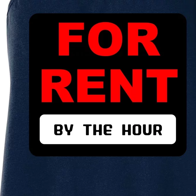 For Rent By The Hour Women's Racerback Tank