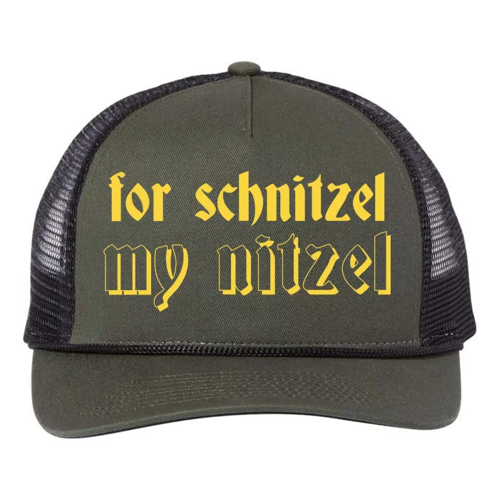 For Schnitzel My Nitzel Retro Rope Trucker Hat Cap