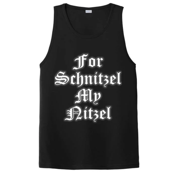 For Schnitzel My Nitzel Funny Oktoberfest Performance Tank