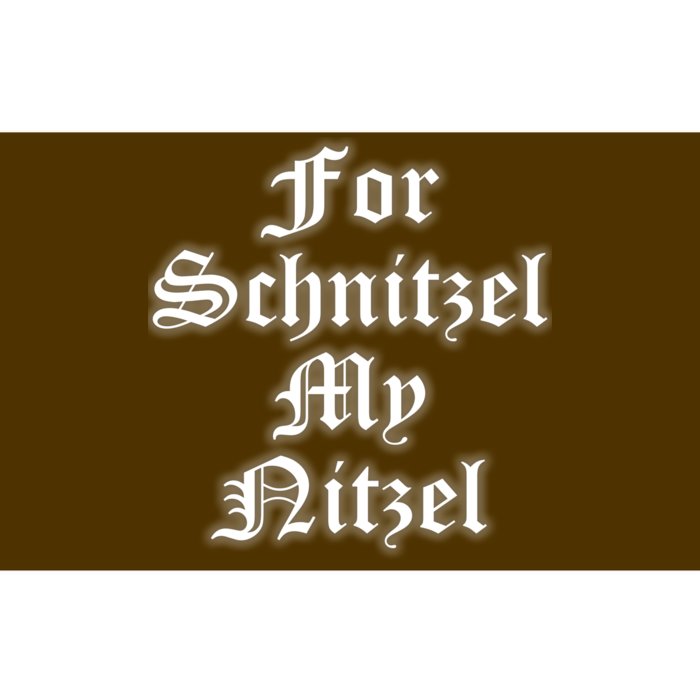 For Schnitzel My Nitzel Funny Oktoberfest Bumper Sticker