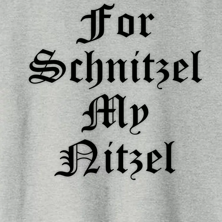 For Schnitzel My Nitzel Funny Oktoberfest Women's Crop Top Tee