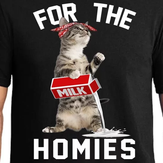 For The Homies Gangsta Cat Pajama Set