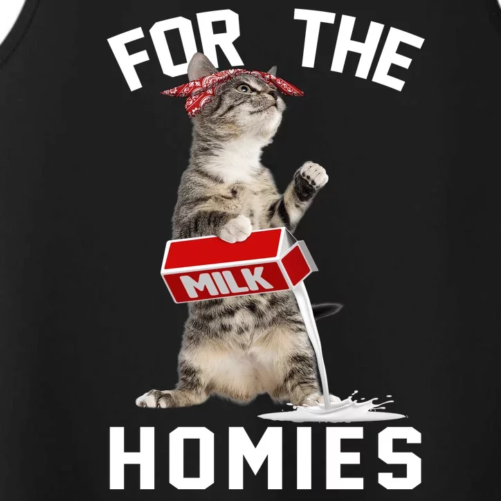 For The Homies Gangsta Cat Performance Tank