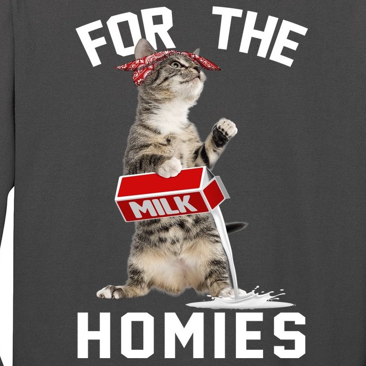 For The Homies Gangsta Cat Long Sleeve Shirt