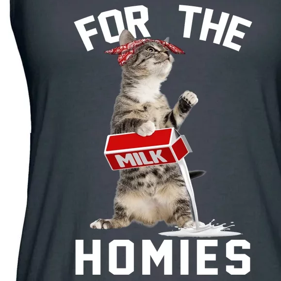 For The Homies Gangsta Cat Ladies Essential Flowy Tank