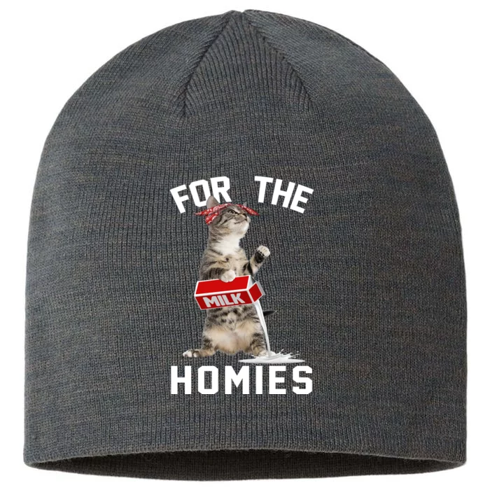 For The Homies Gangsta Cat 8 1/2in Sustainable Knit Beanie