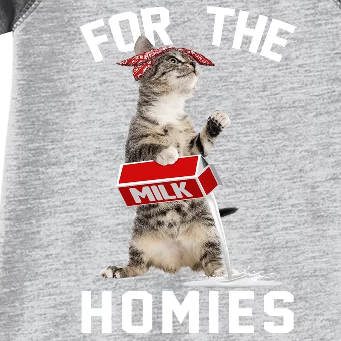 For The Homies Gangsta Cat Infant Baby Jersey Bodysuit