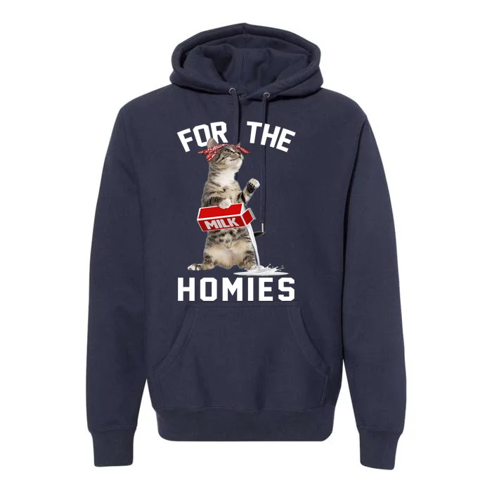 For The Homies Gangsta Cat Premium Hoodie