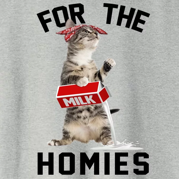 For The Homies Gangsta Cat Women's Crop Top Tee