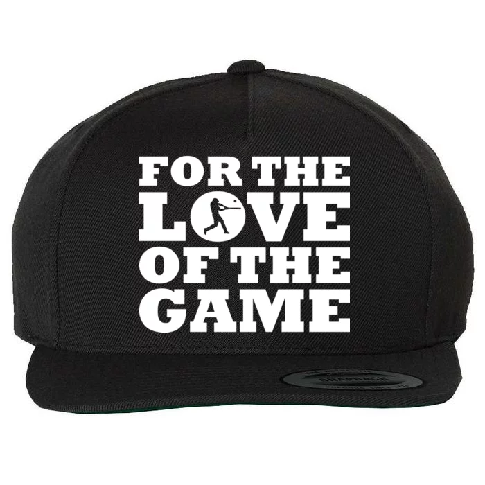 For The Love of the Game Wool Snapback Cap