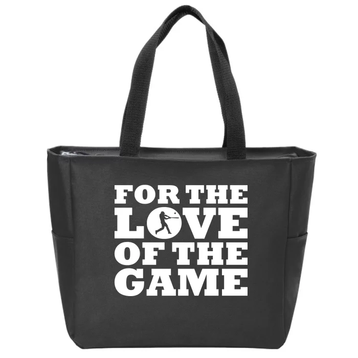 For The Love of the Game Zip Tote Bag