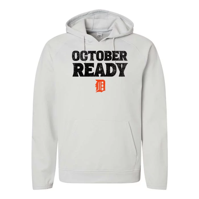 Funny October Ready Funny For Ready Tiger Lovers Performance Fleece Hoodie