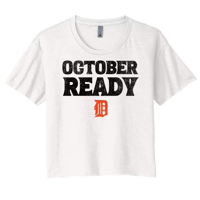 Funny October Ready Funny For Ready Tiger Lovers Women's Crop Top Tee