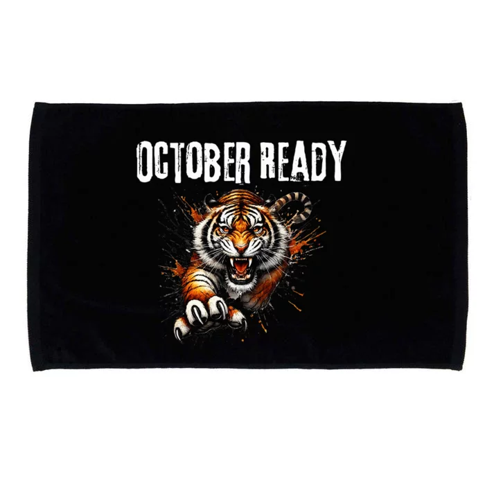 Funny October Ready For Ready Tiger Microfiber Hand Towel