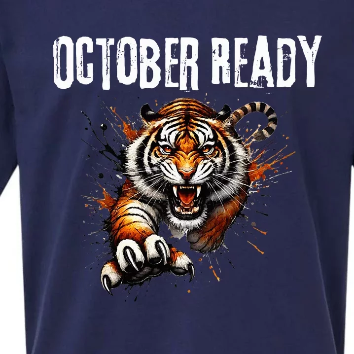 Funny October Ready For Ready Tiger Sueded Cloud Jersey T-Shirt