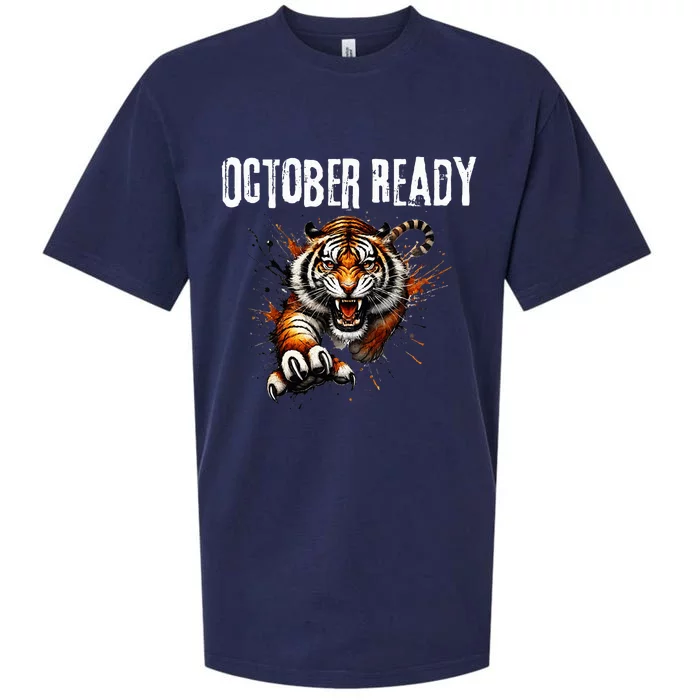 Funny October Ready For Ready Tiger Sueded Cloud Jersey T-Shirt