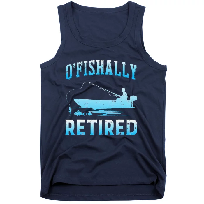 Funny OFishally Retired Gift For Retired Fishing Tank Top