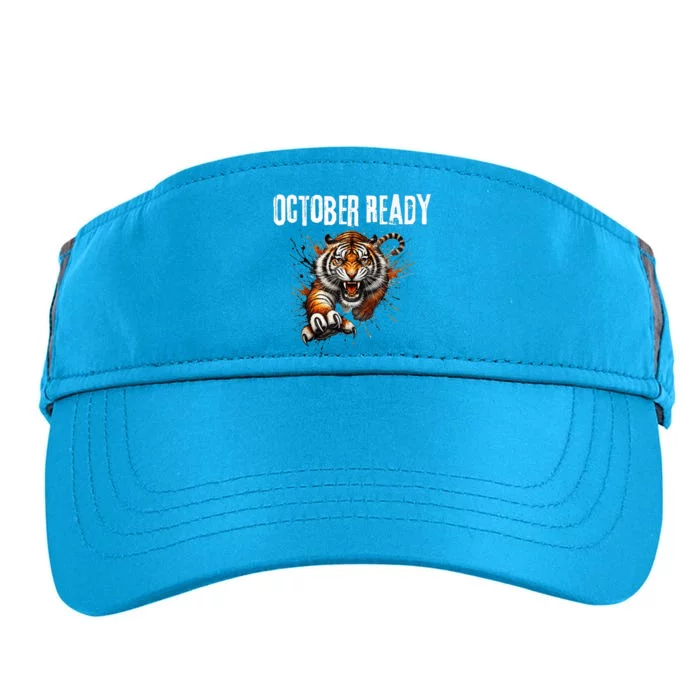 Funny October Ready For Ready Tiger Letter D Tiger October Adult Drive Performance Visor