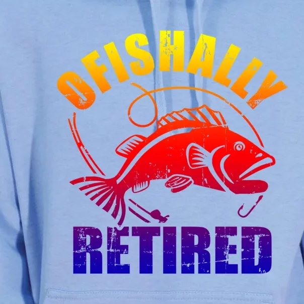 Fishing Ofishally Retired Gift Unisex Surf Hoodie