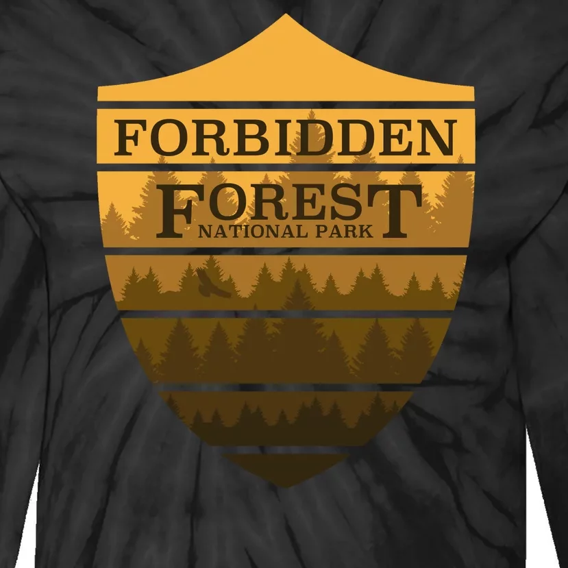 Forbidden Forrest National Park Cool Tie-Dye Long Sleeve Shirt