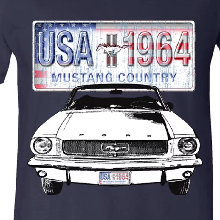 Ford Mustang Country V-Neck T-Shirt