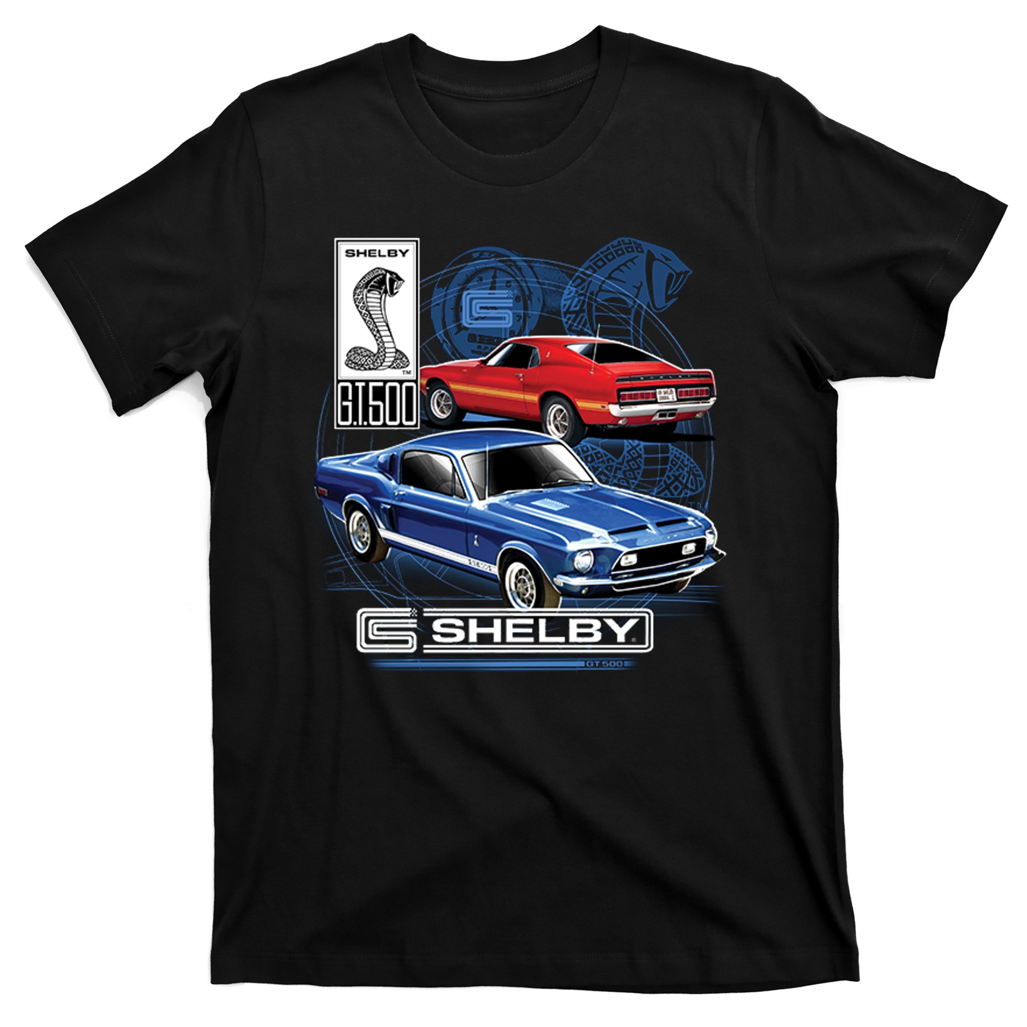 Licensed Ford Mustang T-Shirt Shelby Muscle Car Tee 