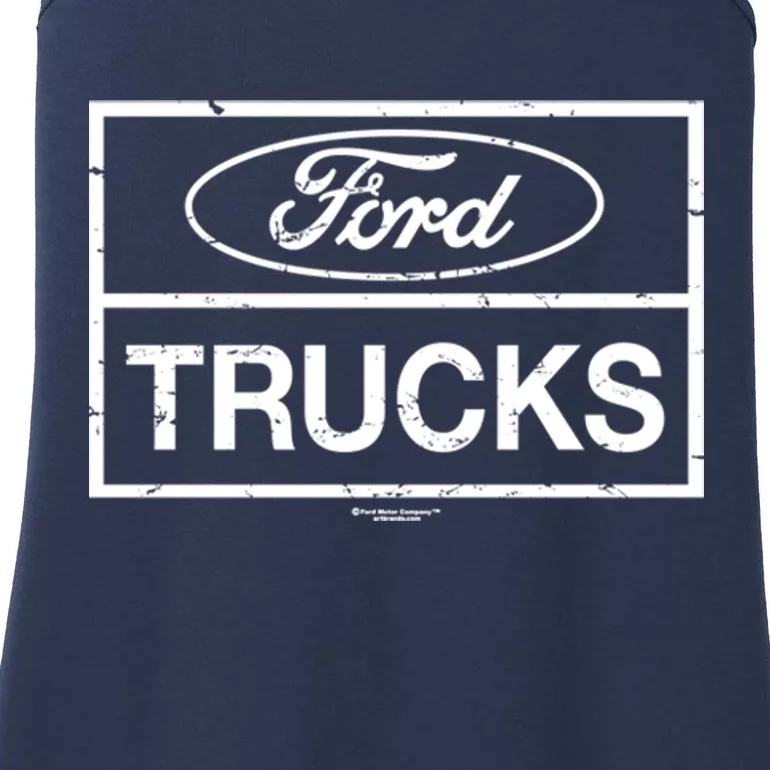 Ford Trucks Distressed Ladies Essential Tank