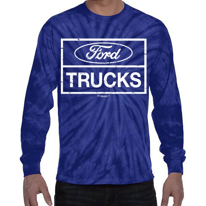 Ford Trucks Distressed Tie-Dye Long Sleeve Shirt